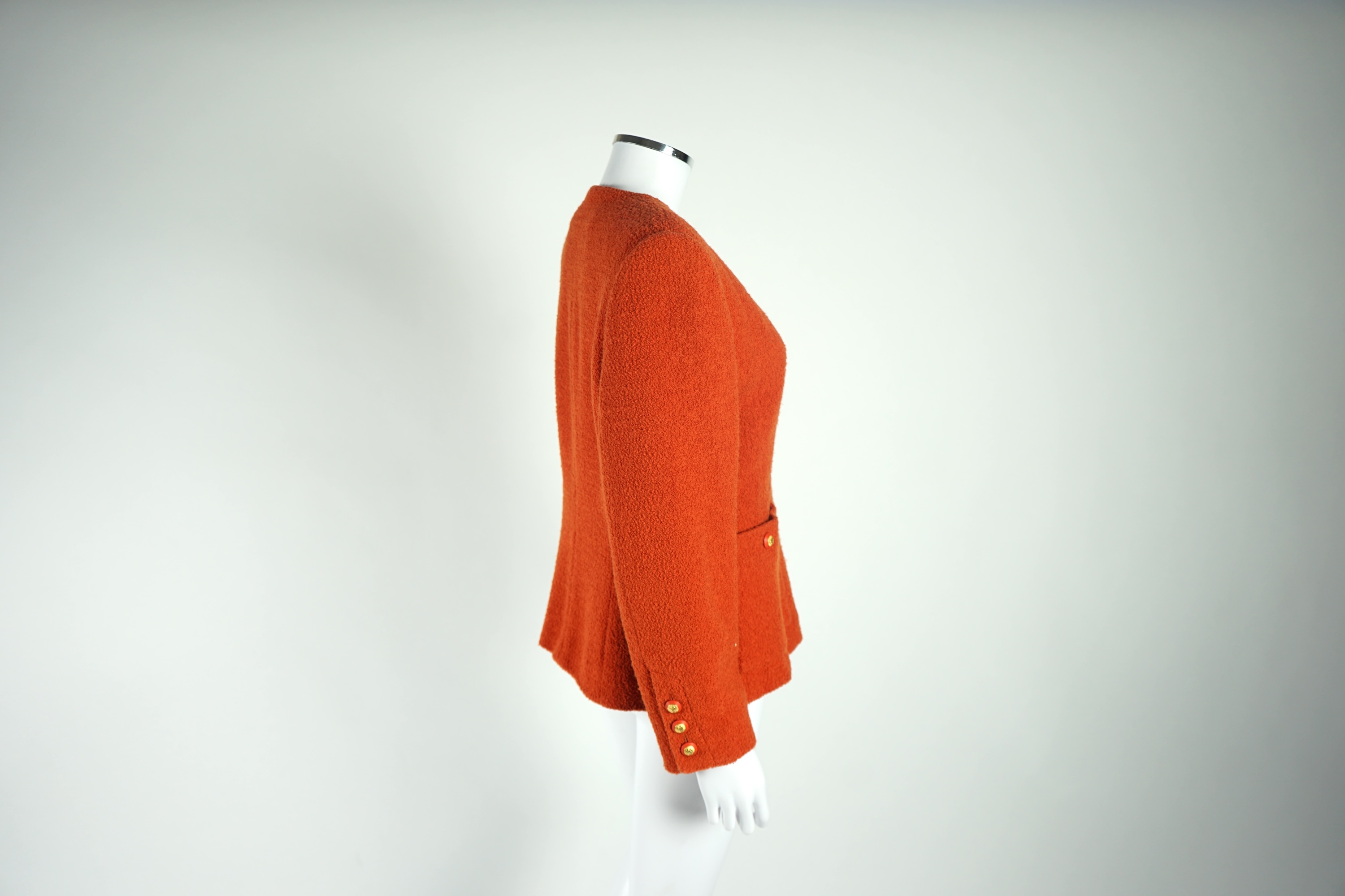 A Chanel lady's orange jacket, EU 44